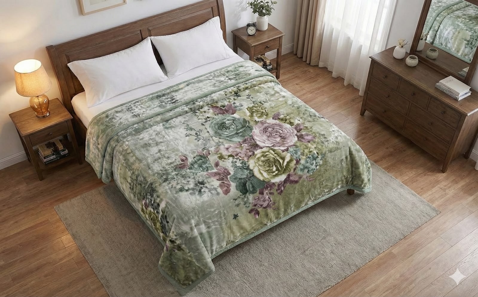 Vintage Floral Blanket